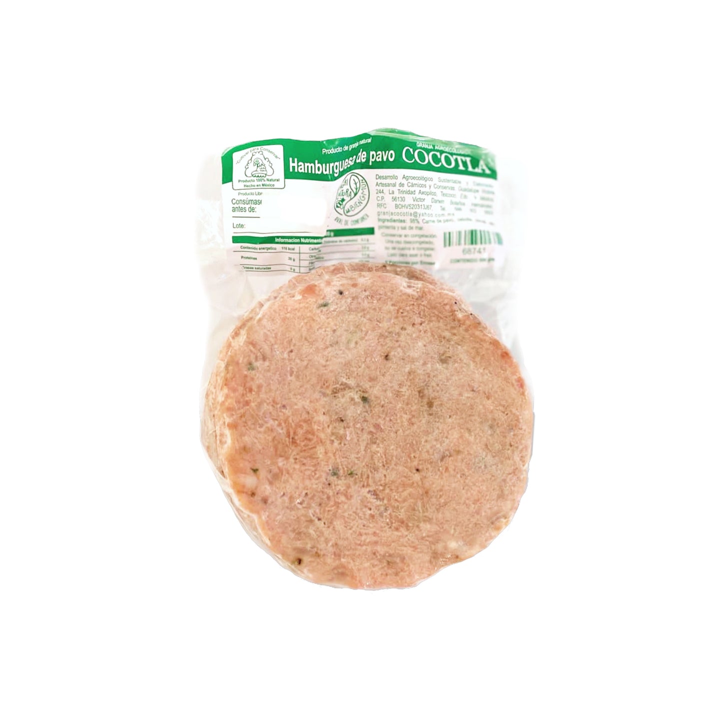 HAMBURGUESAS DE PAVO (5 PIEZAS)