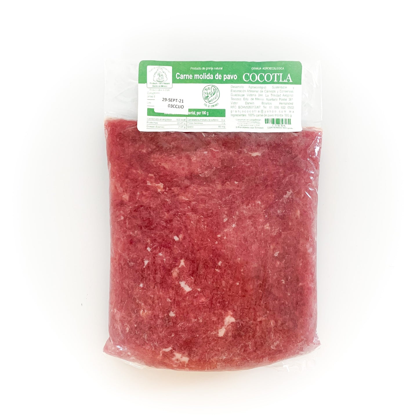 MOLIDA DE PAVO (500 G)