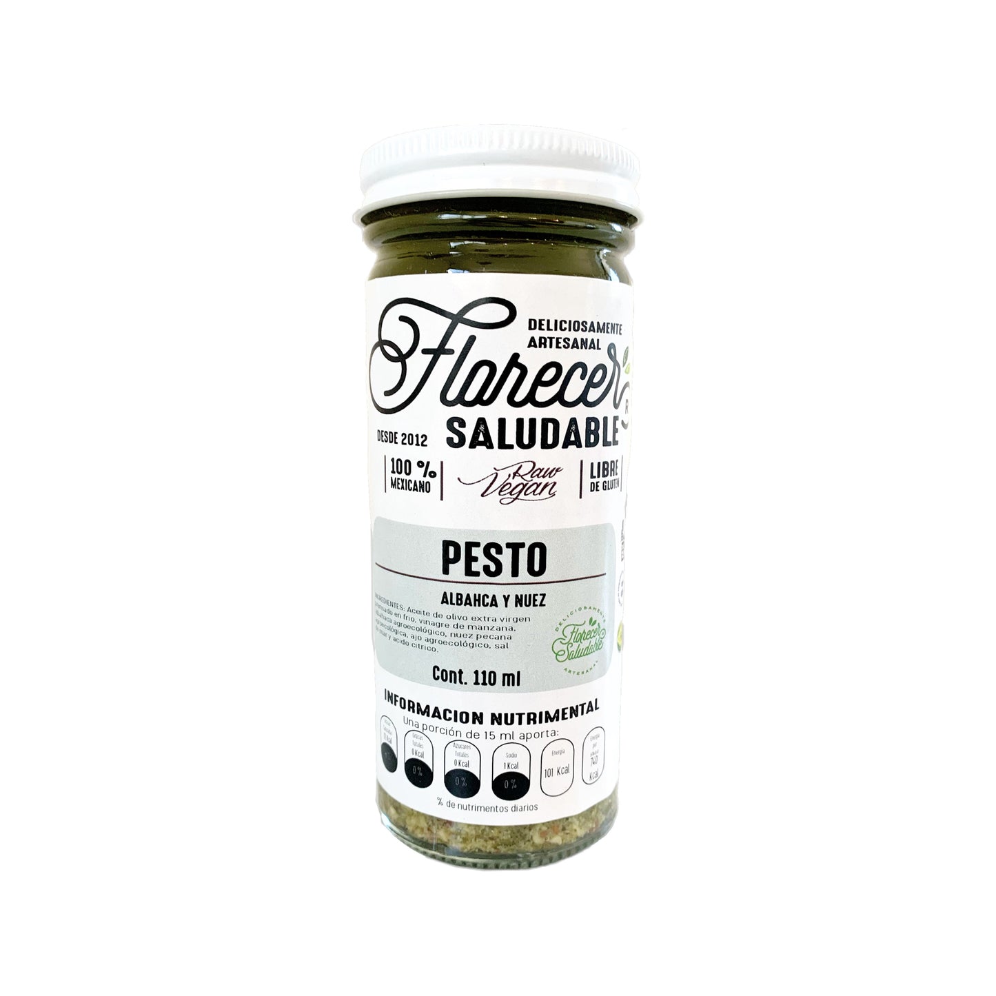 PESTO DE ALBAHACA Y NUEZ (110G)