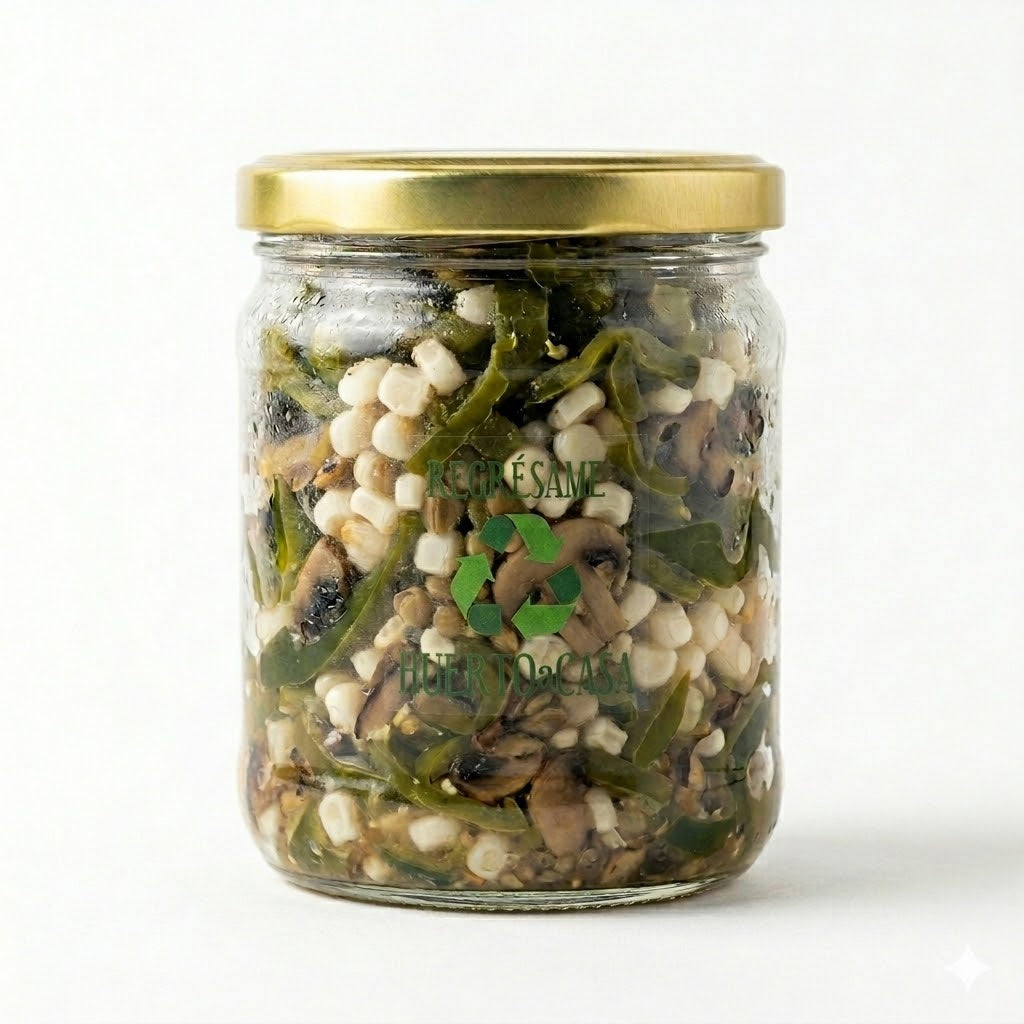 RAJAS CON ELOTE Y HONGOS