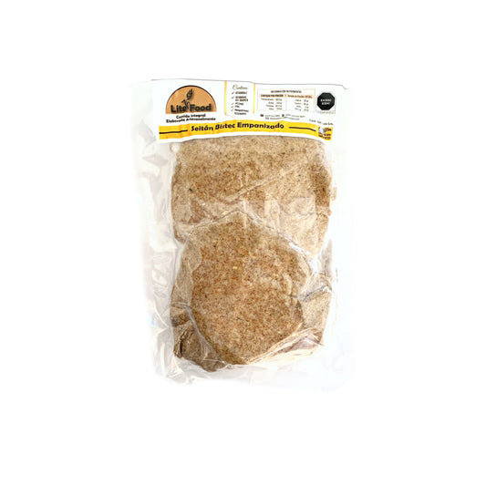 BISTEC EMPANIZADO DE PROTEINA DE TRIGO Y APIO