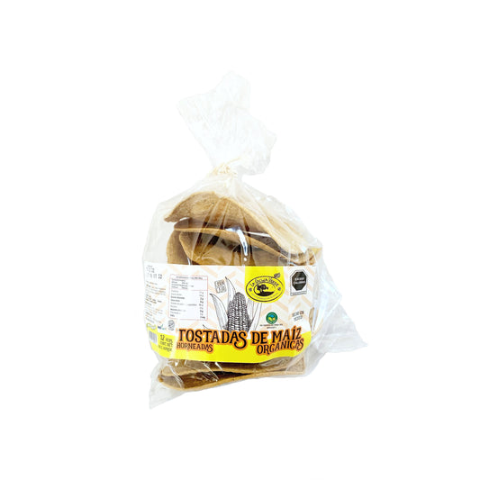 TOSTADAS DE MAIZ ORGANICAS HORNEADAS (12 PIEZAS)