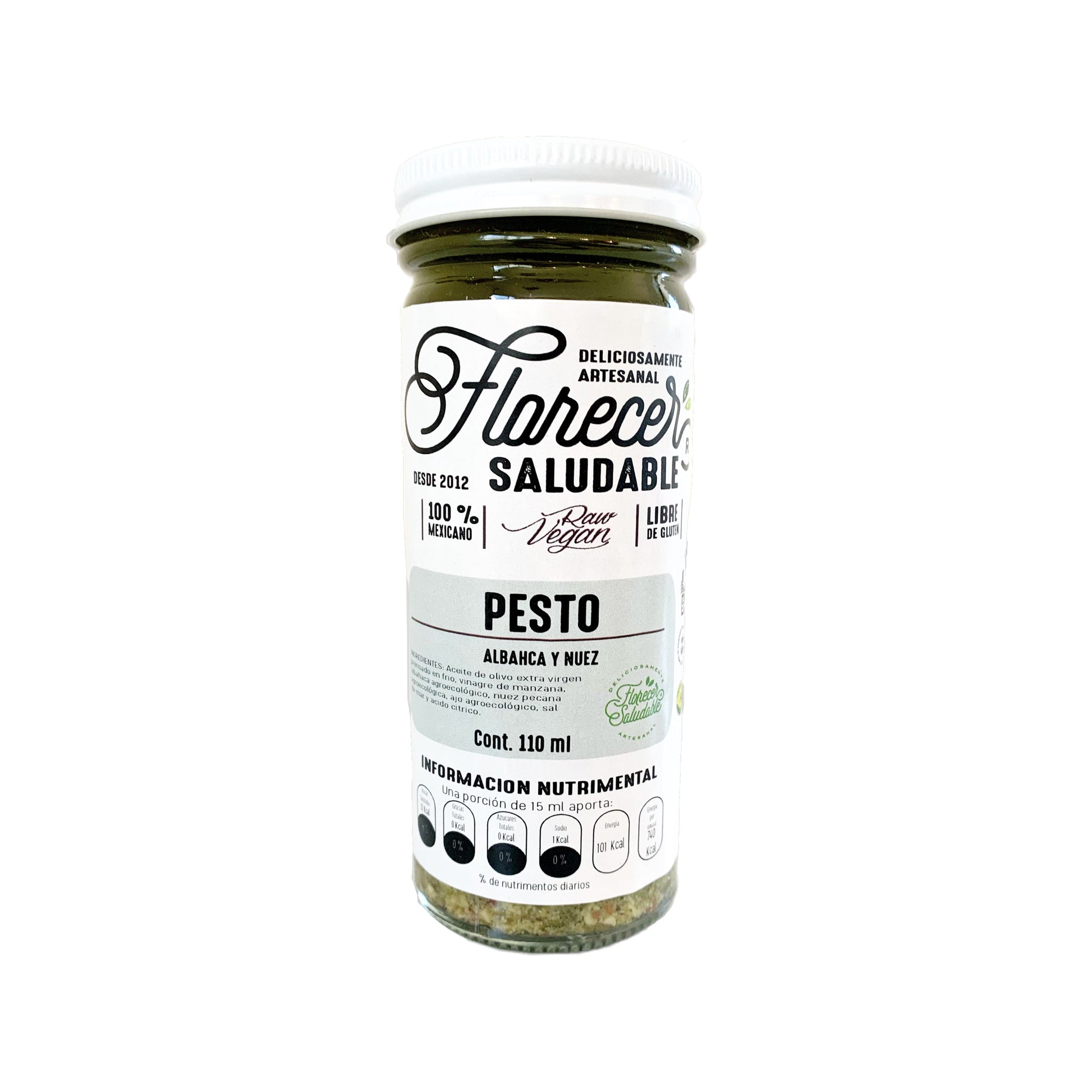 PESTO DE ALBAHACA Y NUEZ  (110G)