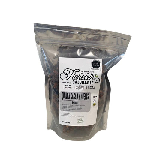 MUESLI DE QUINOA, NUECES Y CACAO (200 G)