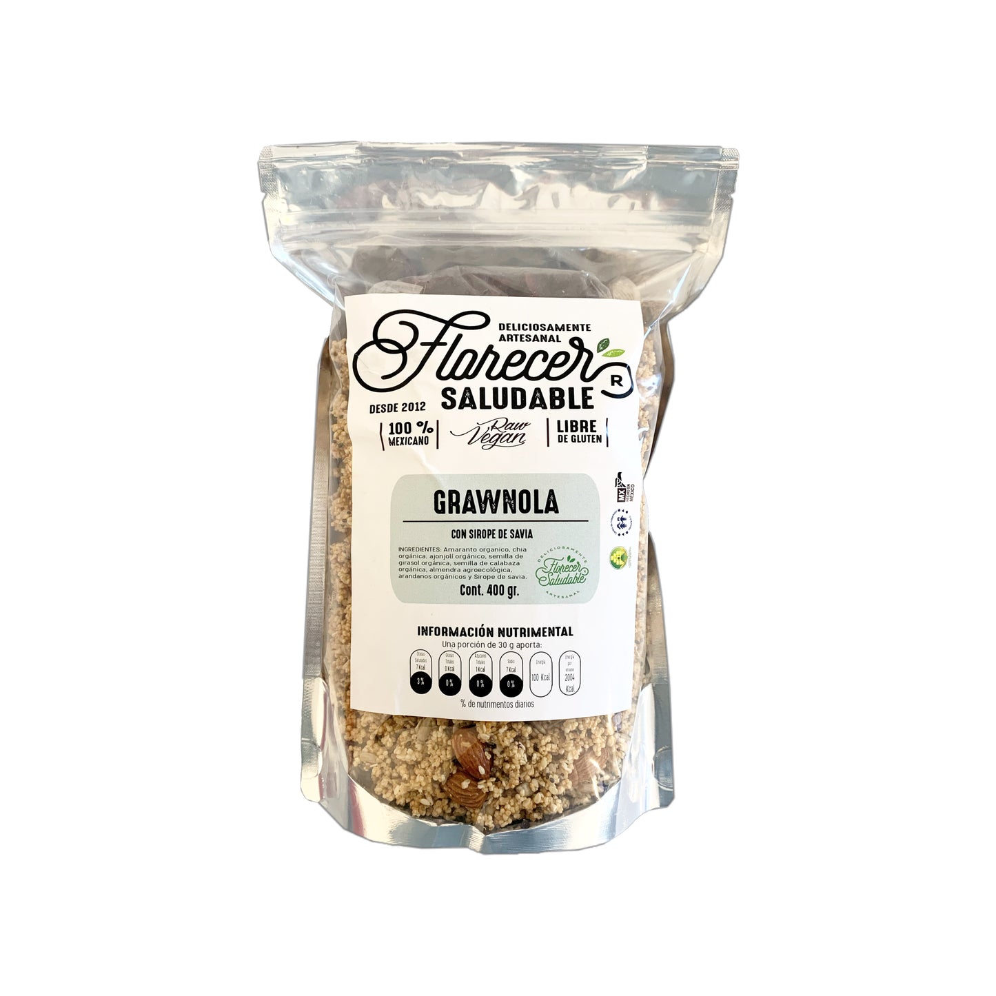 GRANOLA CON MIEL DE AGAVE