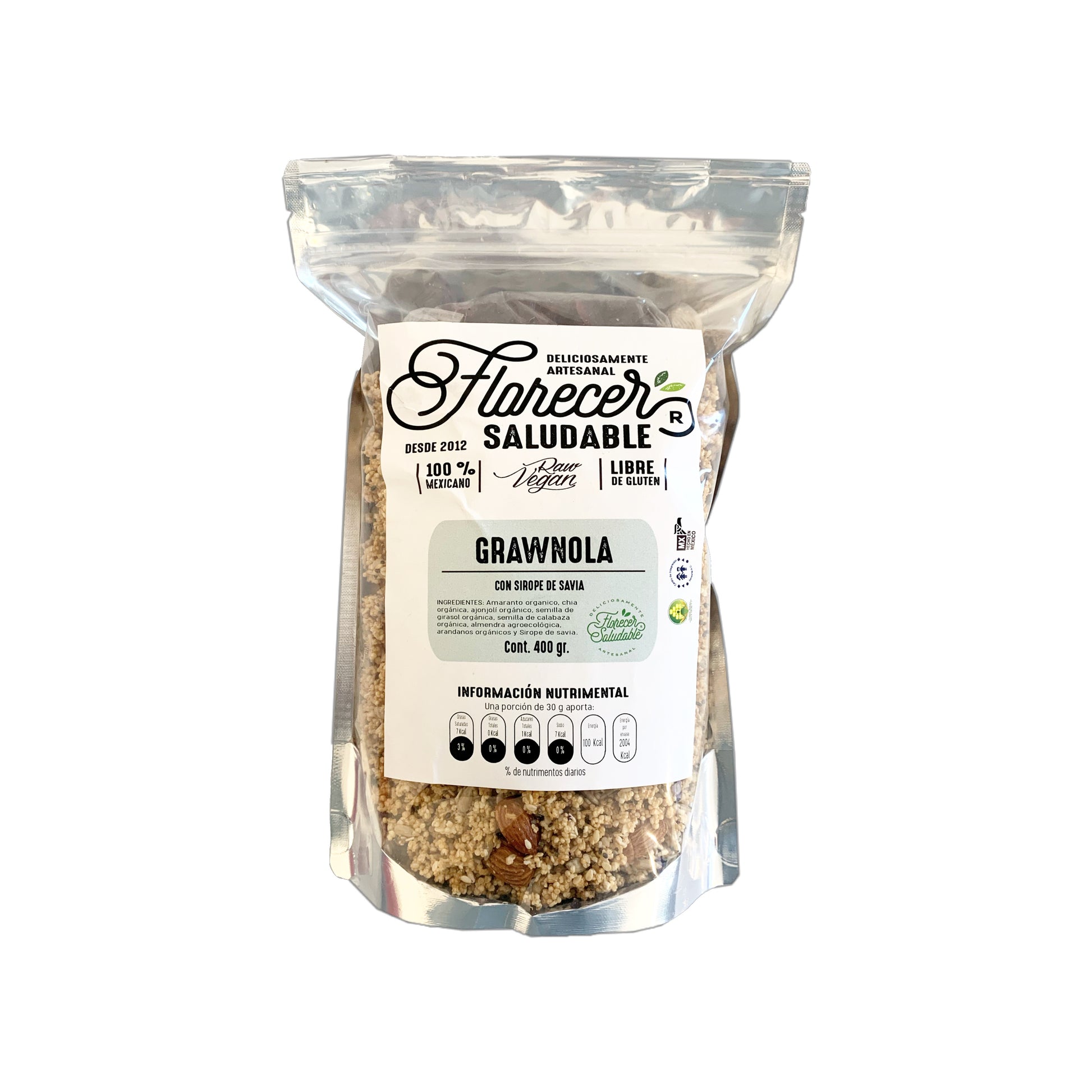 GRANOLA CON MIEL DE AGAVE