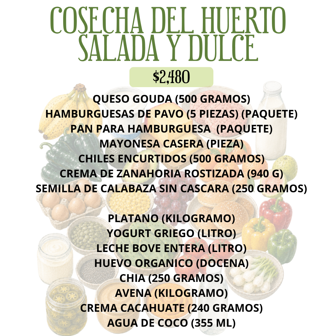 COSECHA DEL HUERTO SALADA Y DULCE